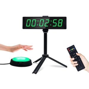 Portable Gym Remote Control Countdown Clock Stopwatch