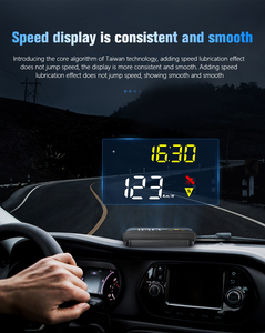 M17 OBD2 GPS HUD Speed RPM Water Temp Voltage Fuel 0-100 DTC Clear Over Speed Alert Fatigue Reminder Universal