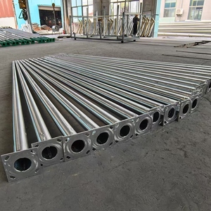 Customized Outdoor 4m-12m Double Single Arm Galvanized Steel Solar Light Pole